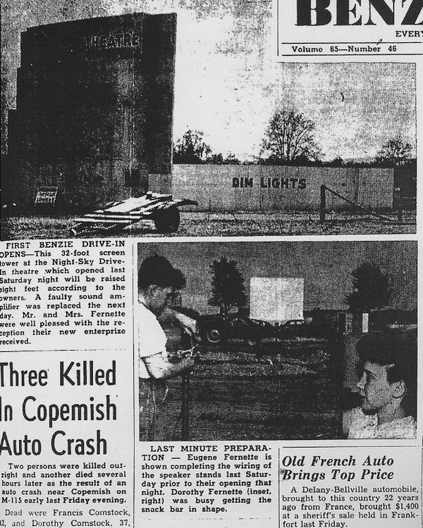 Night-Sky Drive-In Theatre - Old Article From Ron Gross